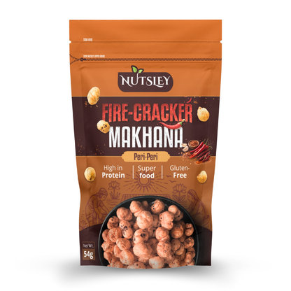 Nutsley Firecracker Peri-Peri Roasted Makhana 54g Pack