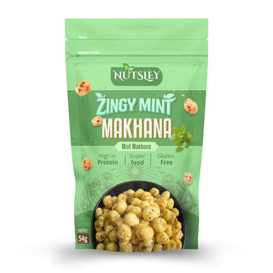 Nutsley Zingy Mint Roasted Makhana 54g Pack