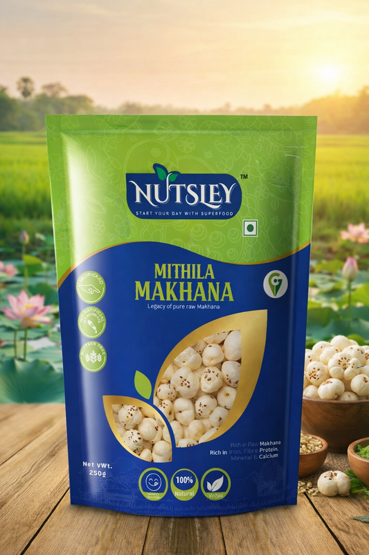 Nutsley Mithila Premium Raw Makhana Fox Nuts 250g