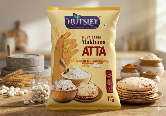Nutsley Multigrain Makhana Atta Healthy Roti Flour 1kg
