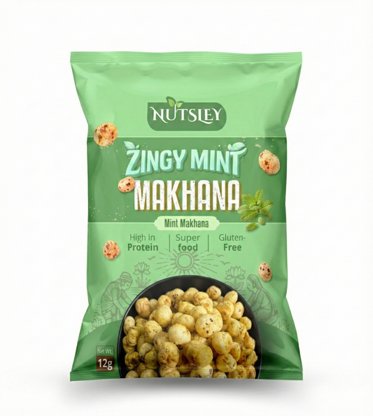 Nutsley Zingy Mint Roasted Makhana 12g